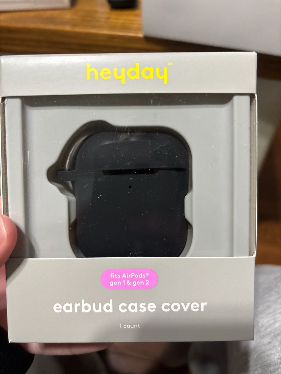 Heyday Earbud Case Cover For AirPods Gen 1 And Gen 2 Black 1