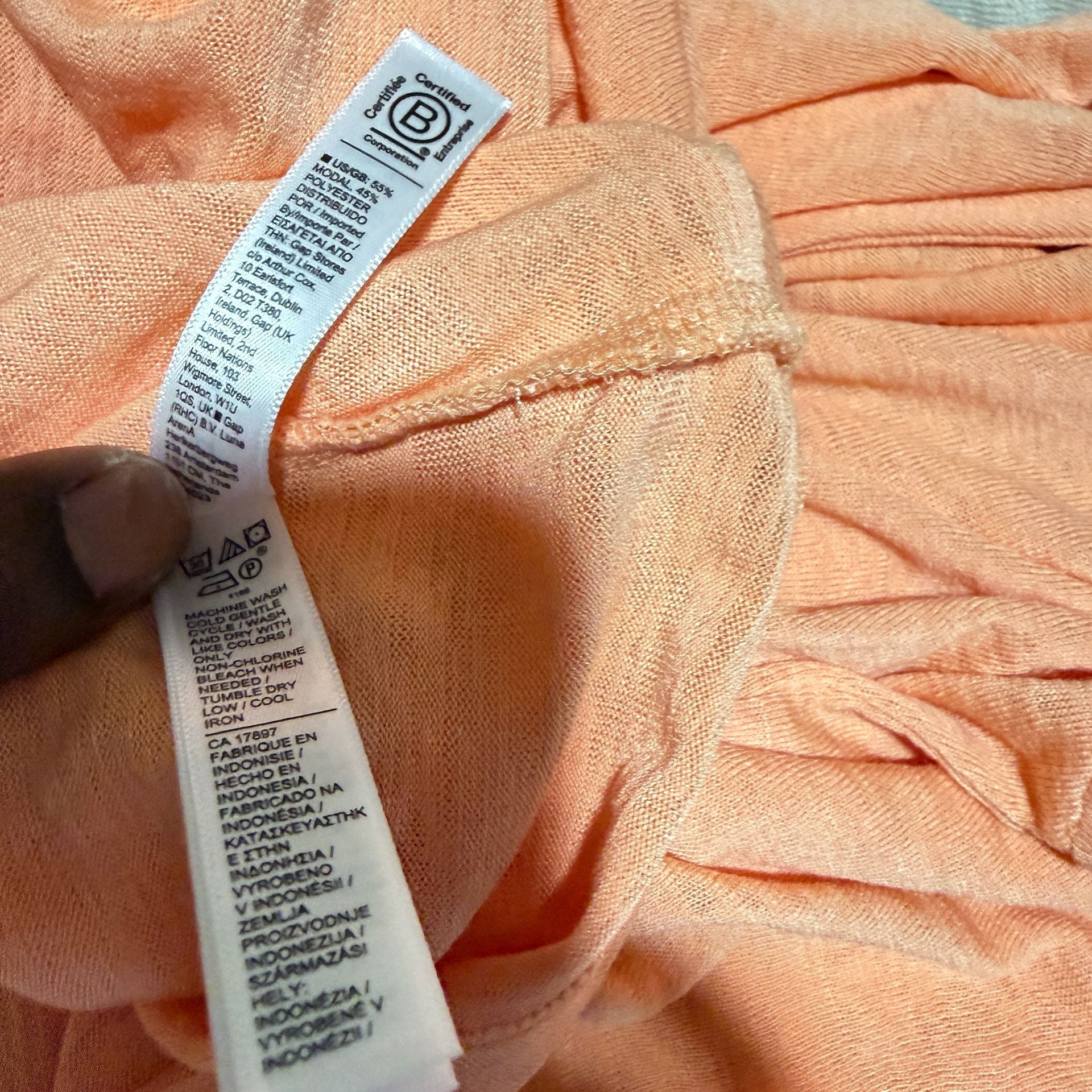Athleta Breezy Wrap Tank Top Size XXS Petite Orange Sleeveless V-Neck 7