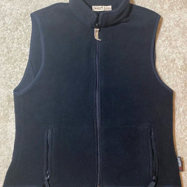 Woolrich Polartec Fleece Vest Women’s Size L Black Full Zip