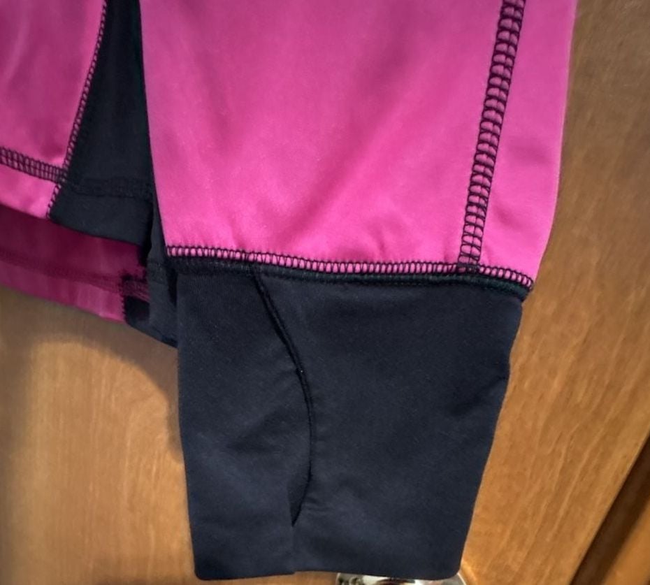 Ariat 1/4 Zip Pullover Size Large Pink Black Cold Series Activewear 5