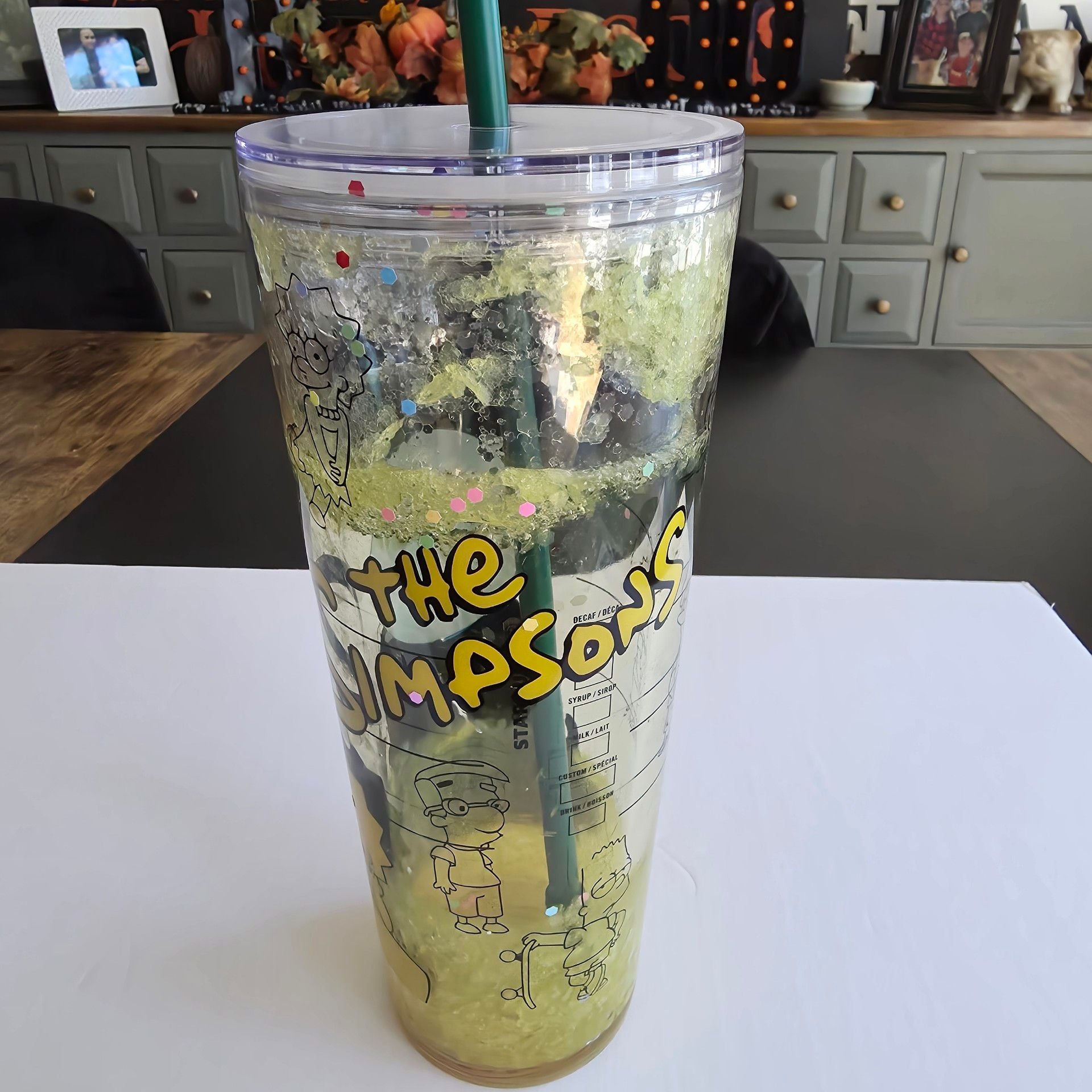 Starbucks The Simpsons Springfield Cold Cup Tumbler With Straw 2