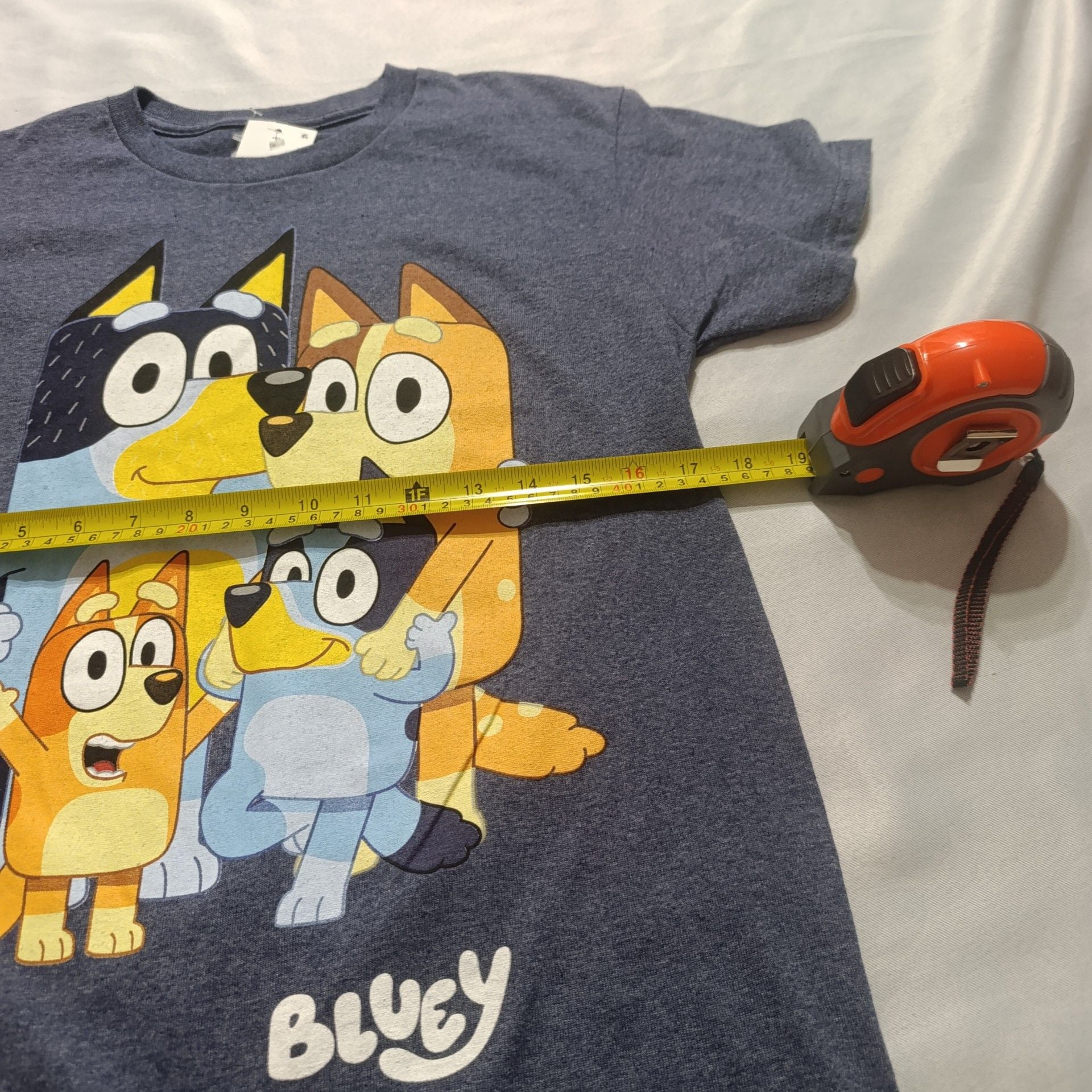 Bluey Graphic T-Shirt Heather Blue 4