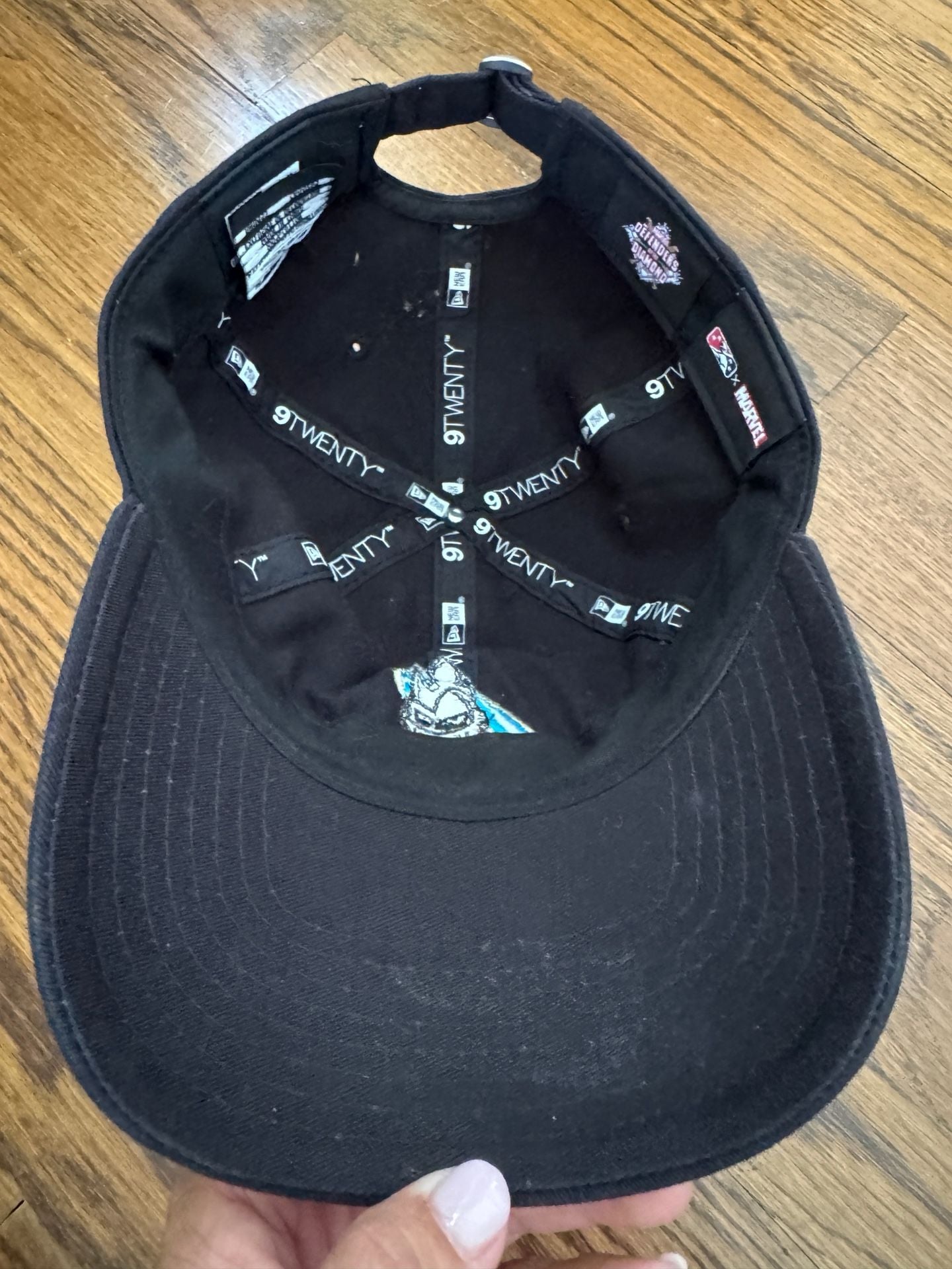 New Era Charlotte Knights 9Twenty Marvel Adjustable Black Hat 4