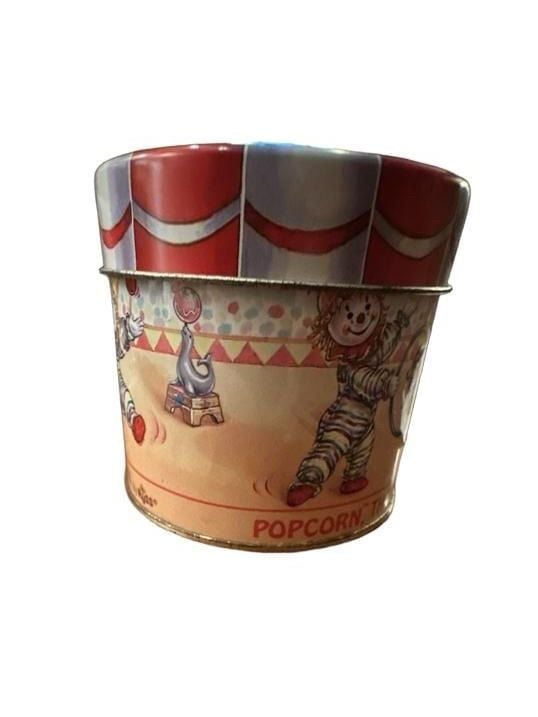 Russ Popcorn The Circus Clown Vintage Tin 4