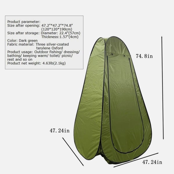 Portable Outdoor Waterproof Privacy Tent