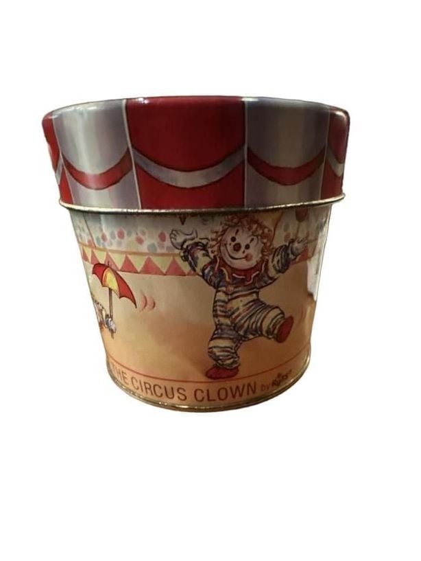 Russ Popcorn The Circus Clown Vintage Tin 5