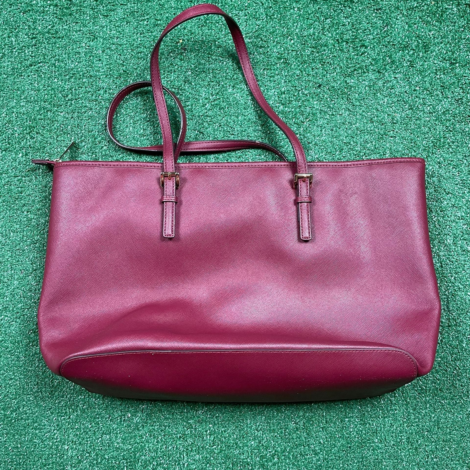 Michael Kors Jet Set Travel Saffiano Tote Bag Berry 3