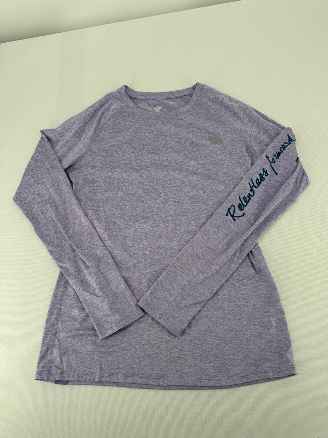 rabbit Long Sleeve Athletic Shirt Size MD Purple Heather Running Top 4