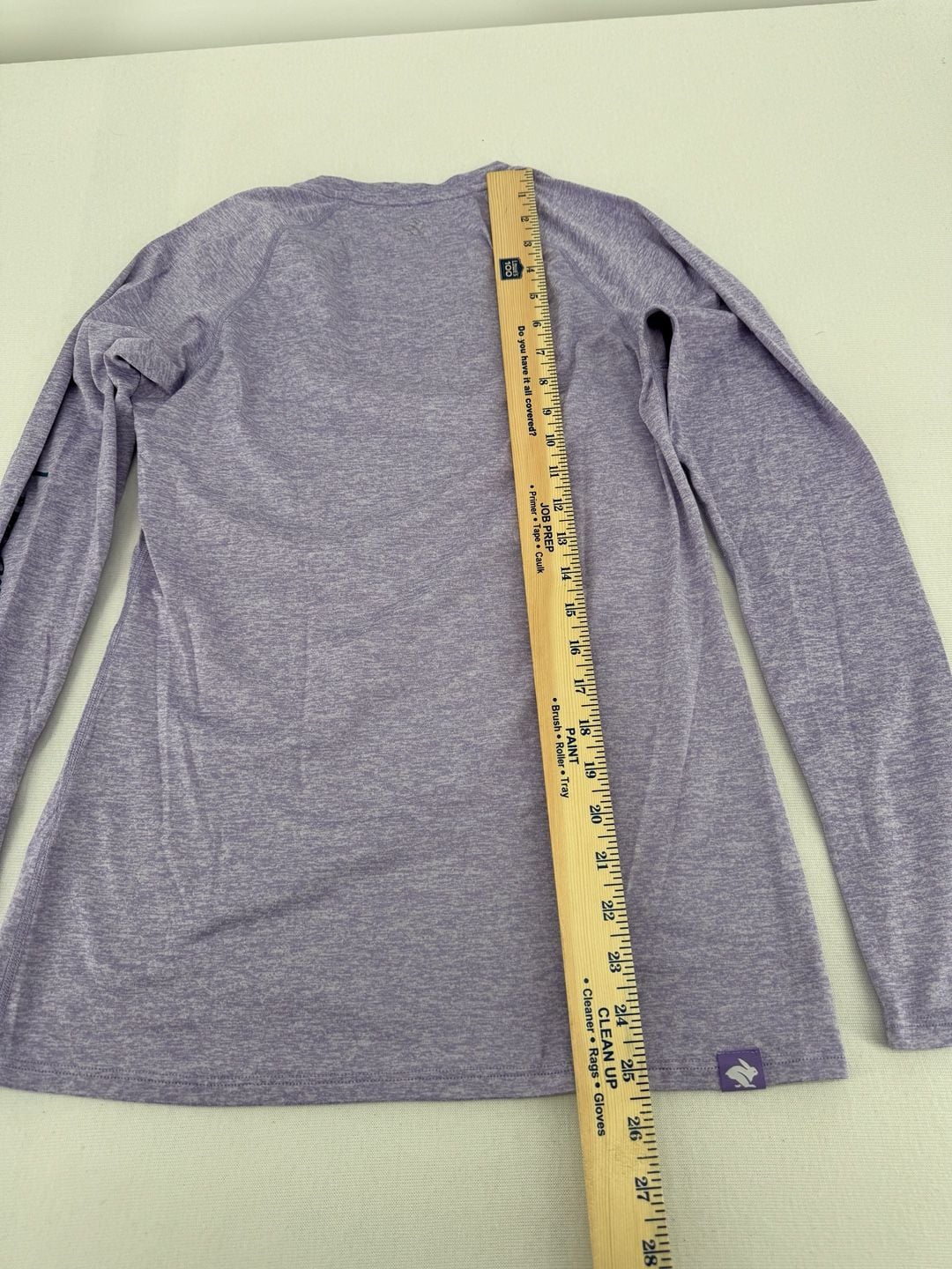 rabbit Long Sleeve Athletic Shirt Size MD Purple Heather Running Top 7