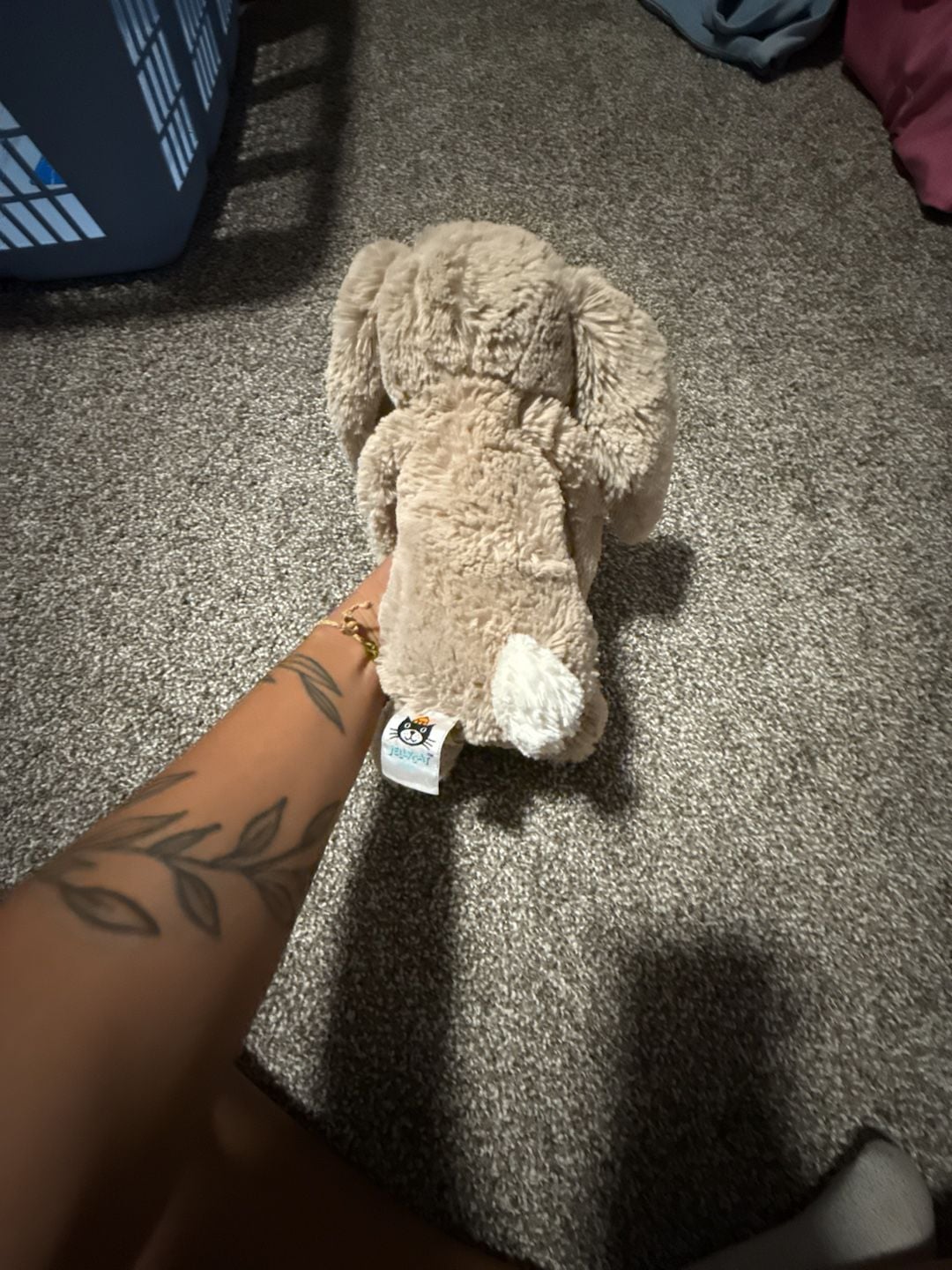 Jellycat Bashful Beige Bunny Stuffed Animal Plush Toy 3