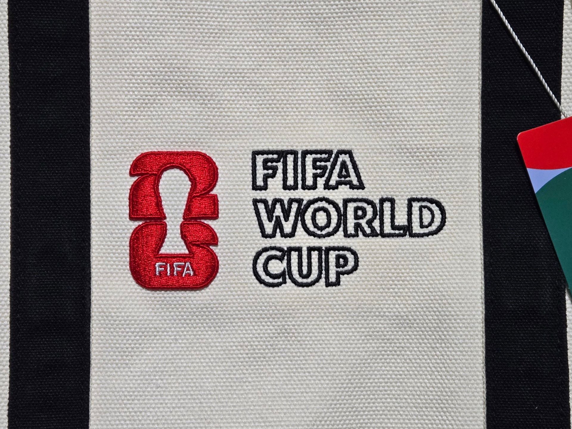 FIFA World Cup Canvas Tote Bag Black White 3