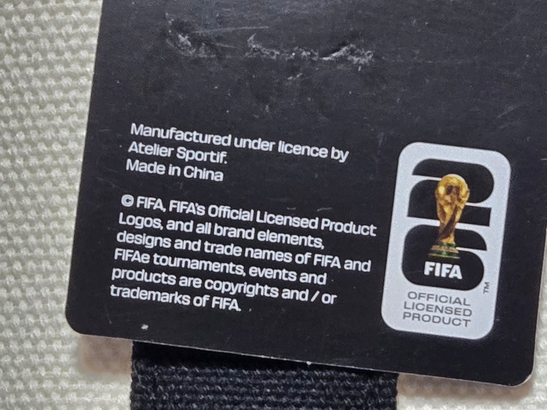 FIFA World Cup Canvas Tote Bag Black White 6