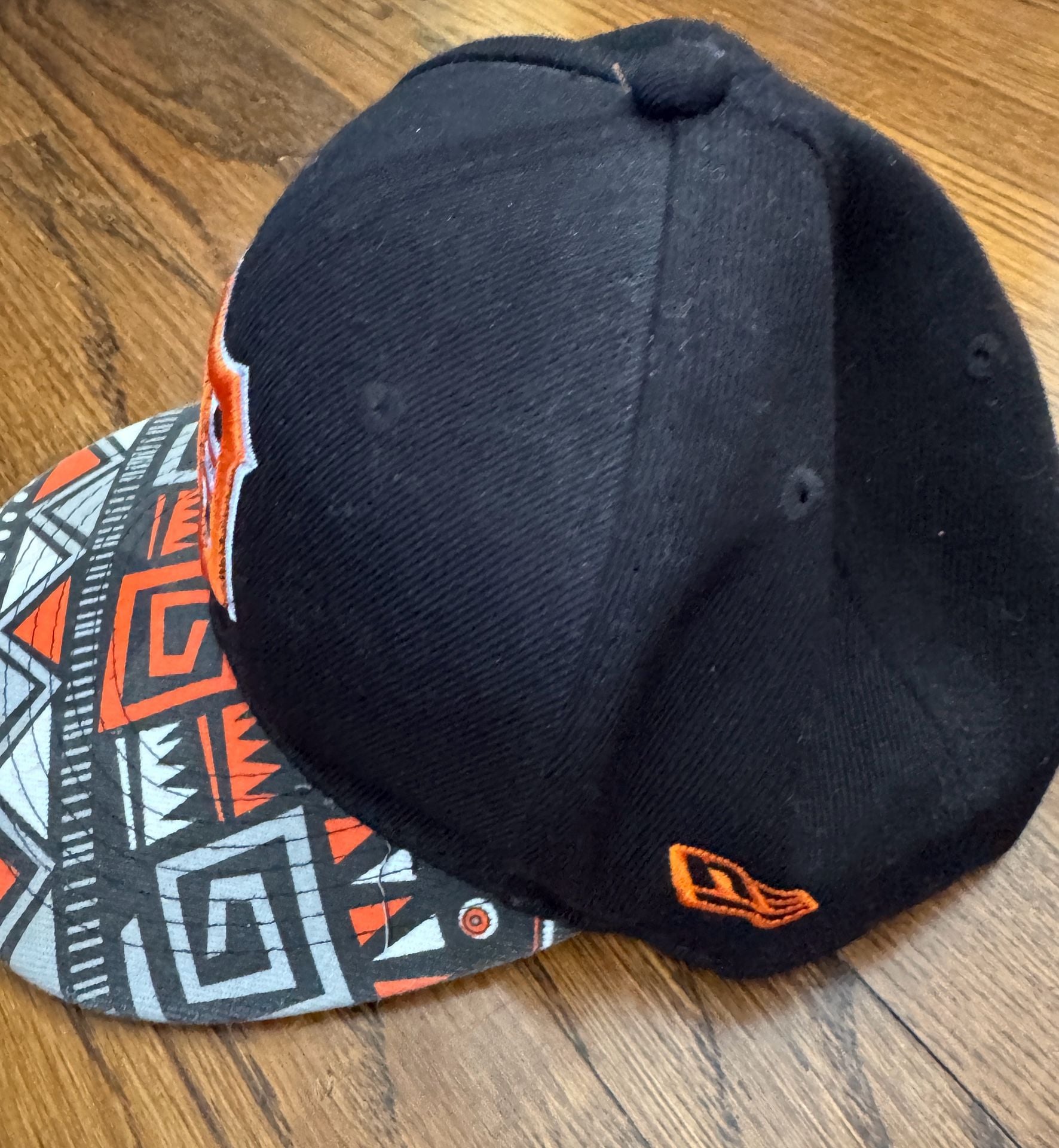 New Era Detroit Tigers Snapback Hat Black Patterned Flat Bill Cap 4