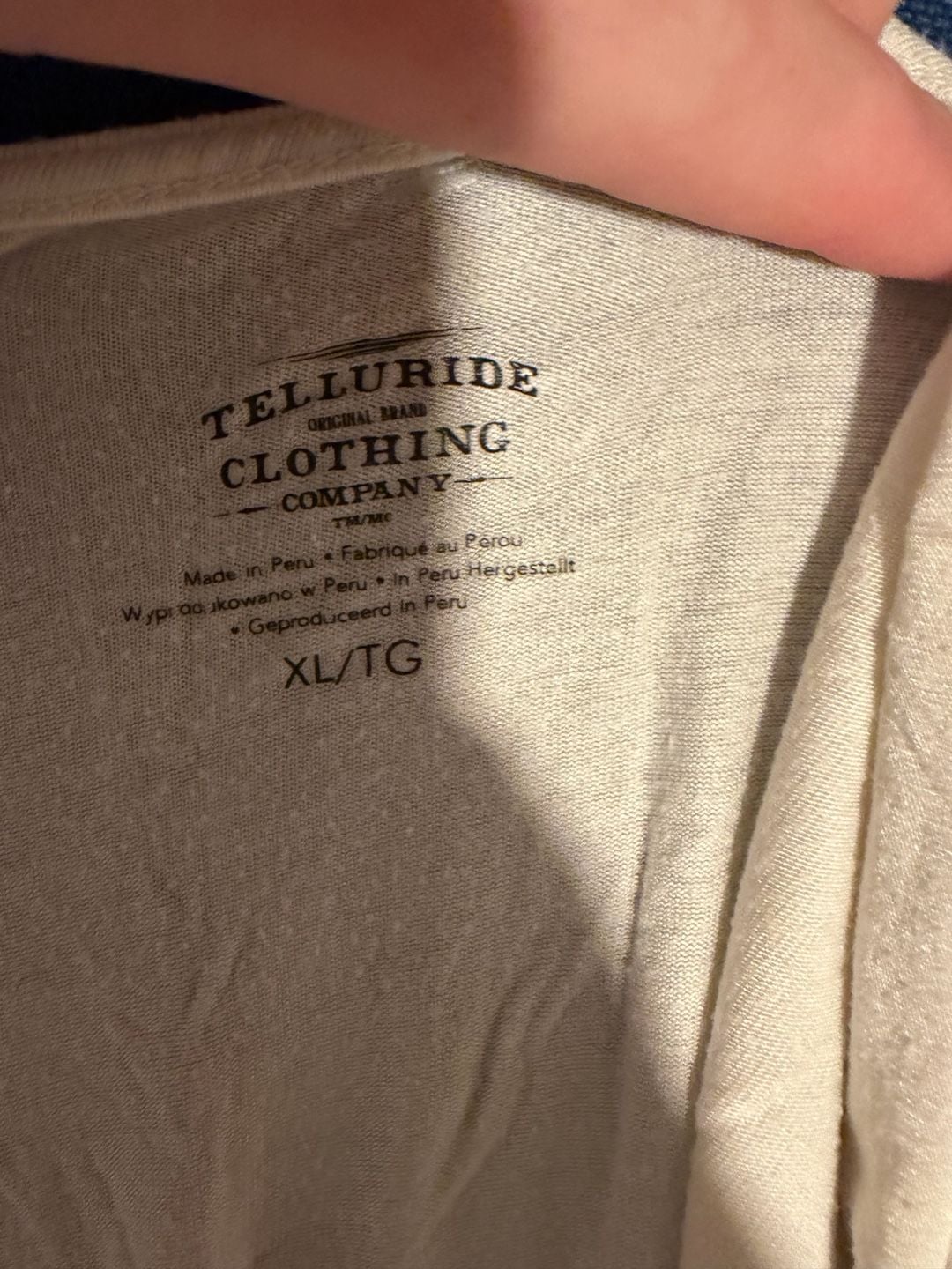Telluride Clothing Company T-Shirt Size XL/TG White Short Sleeve Tunic 5