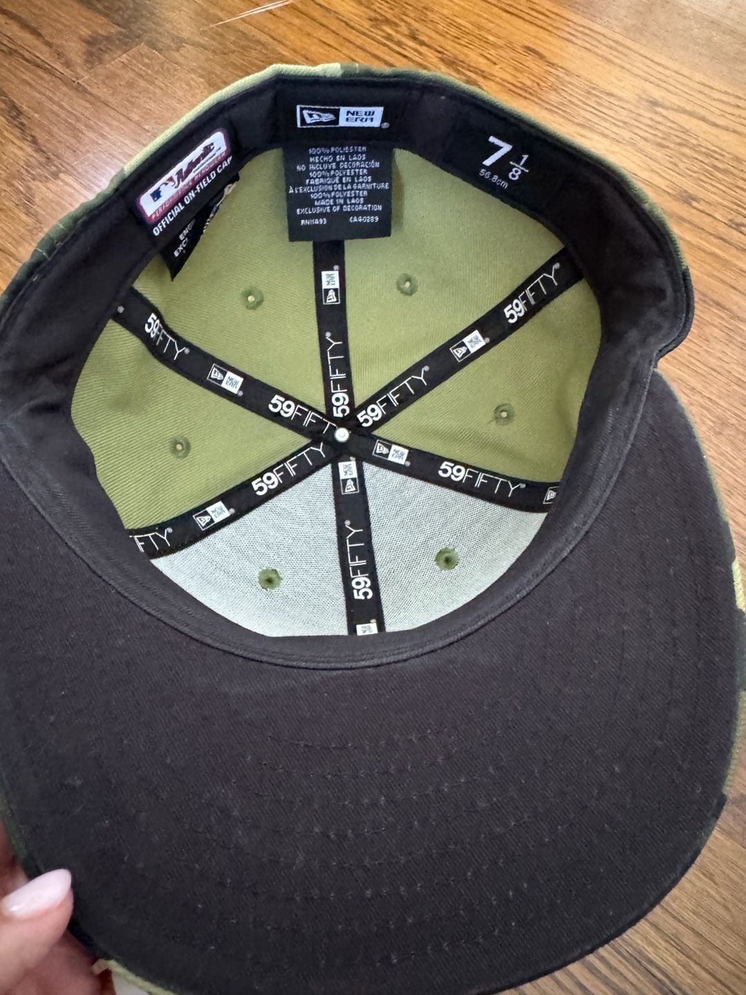 New Era Detroit Tigers 59FIFTY Fitted Hat Size 7 1/8 Camo Armed Forces 5