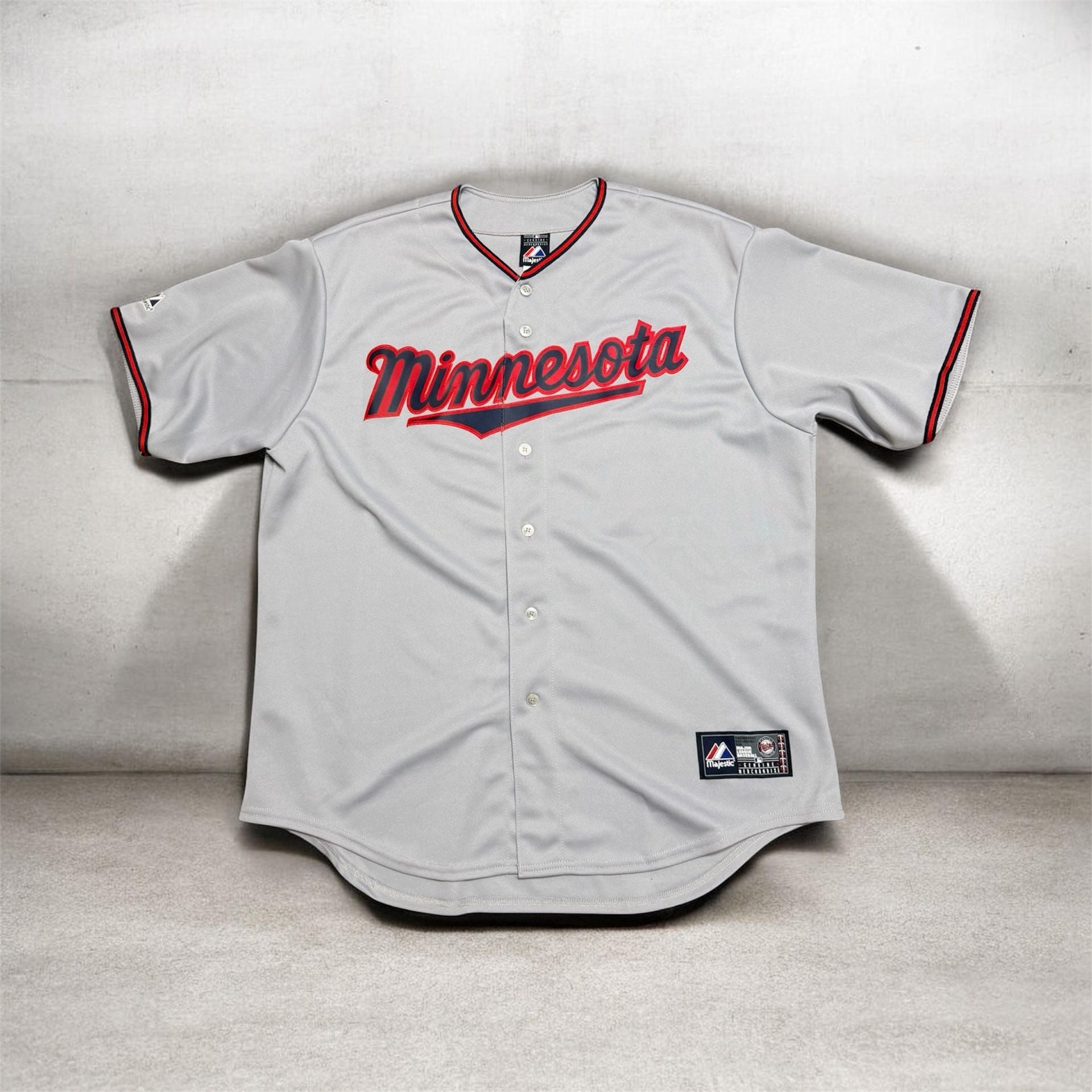 Majestic Minnesota Twins Jersey Size XL Gray Together 19 2
