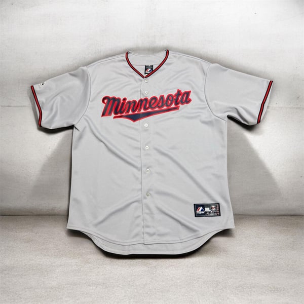 Majestic Minnesota Twins Jersey Size XL Gray Together 19