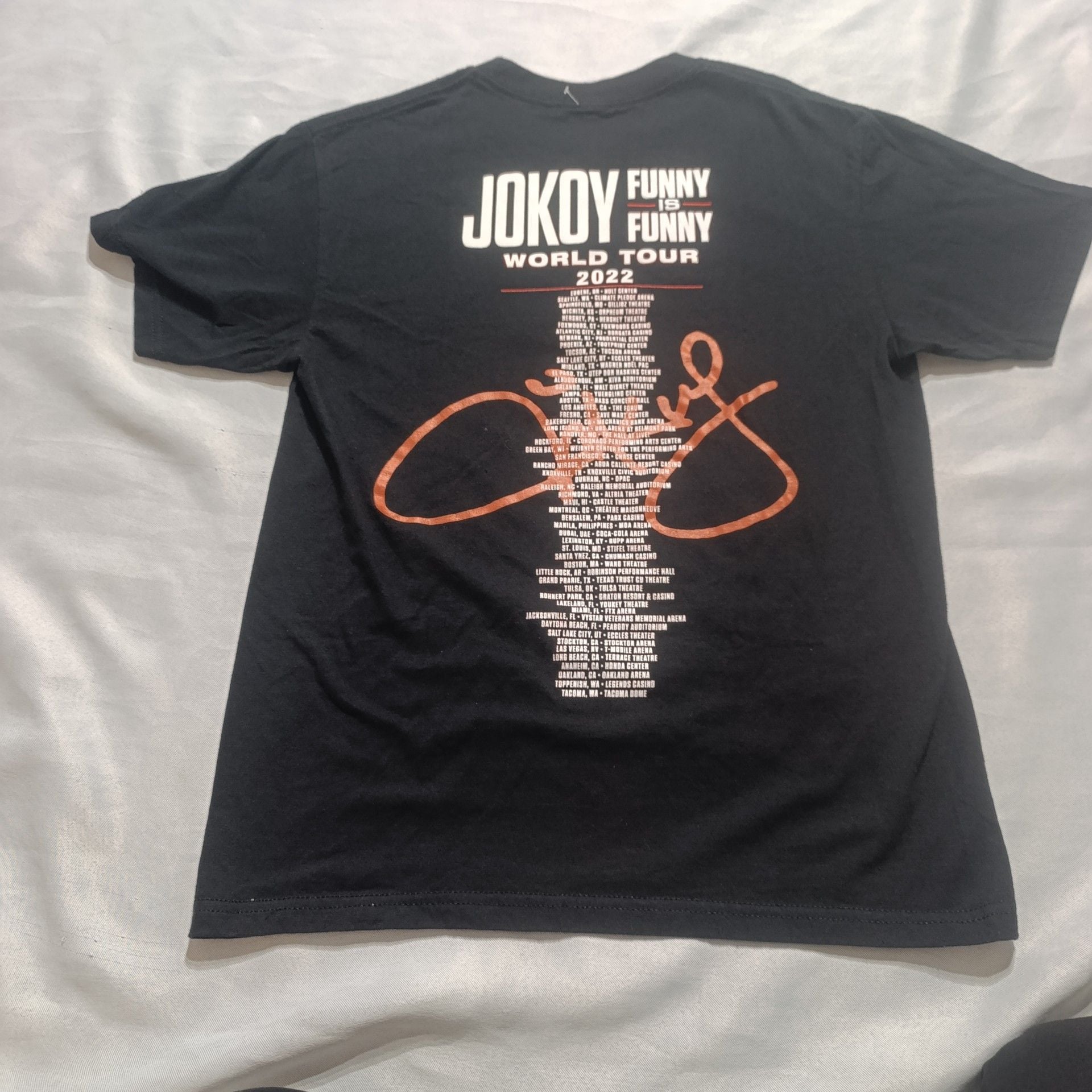Jo Koy Funny Is Funny World Tour 2022 T-Shirt Size S Black 6
