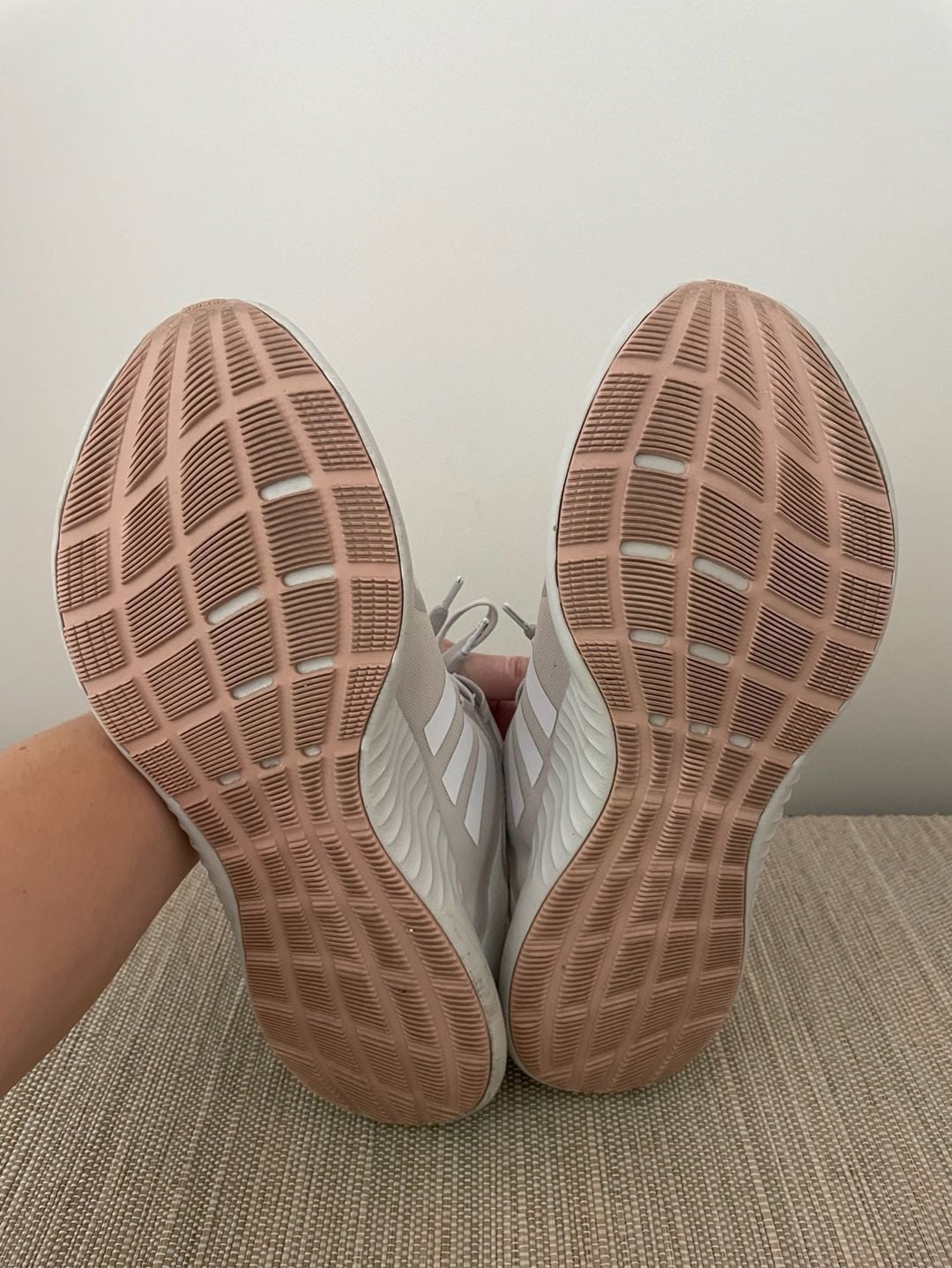 Adidas EdgeBounce White and Tan Running Tennis Shoes 4