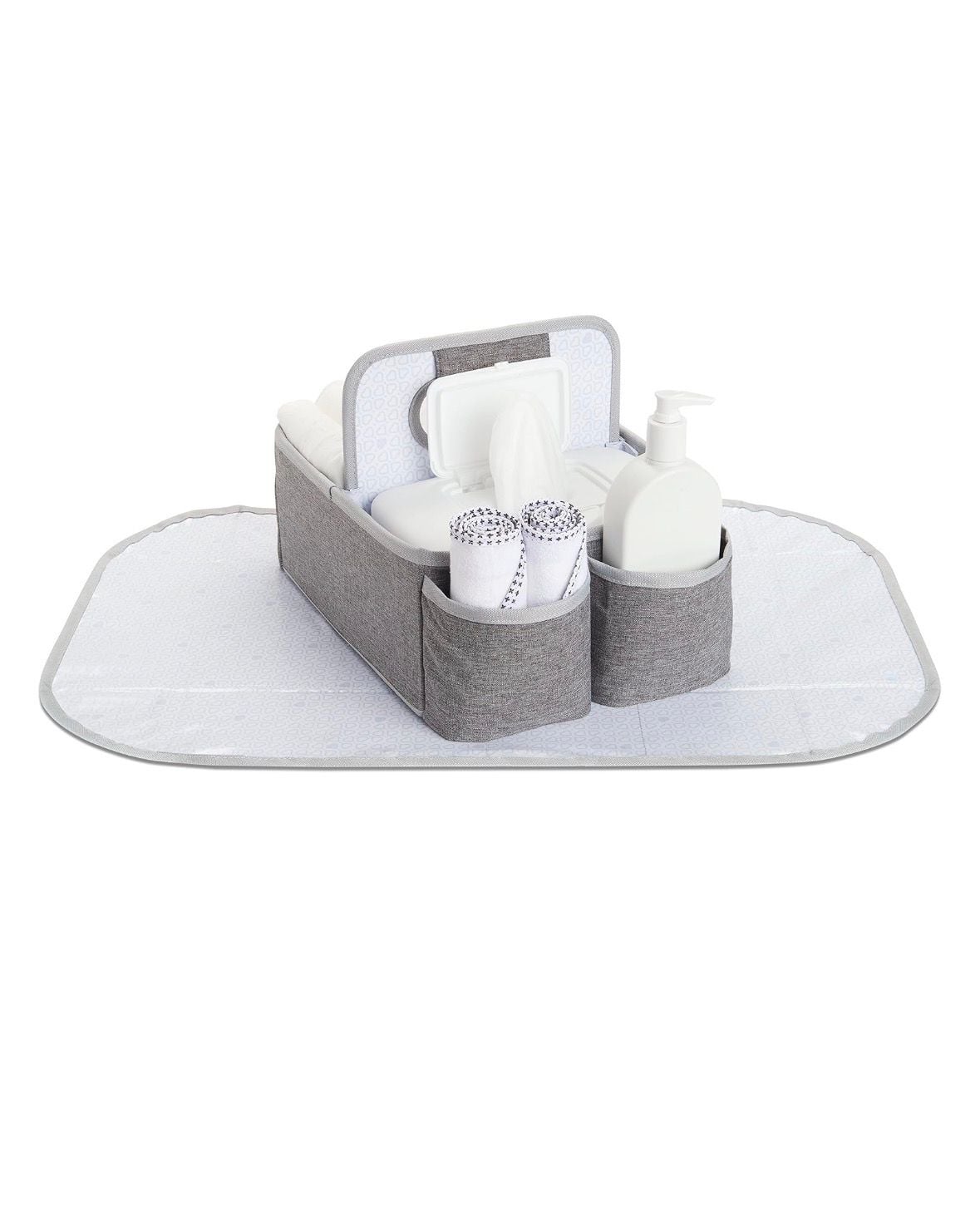 Munchkin Portable Infant Diaper Caddy Organizer Gray 1