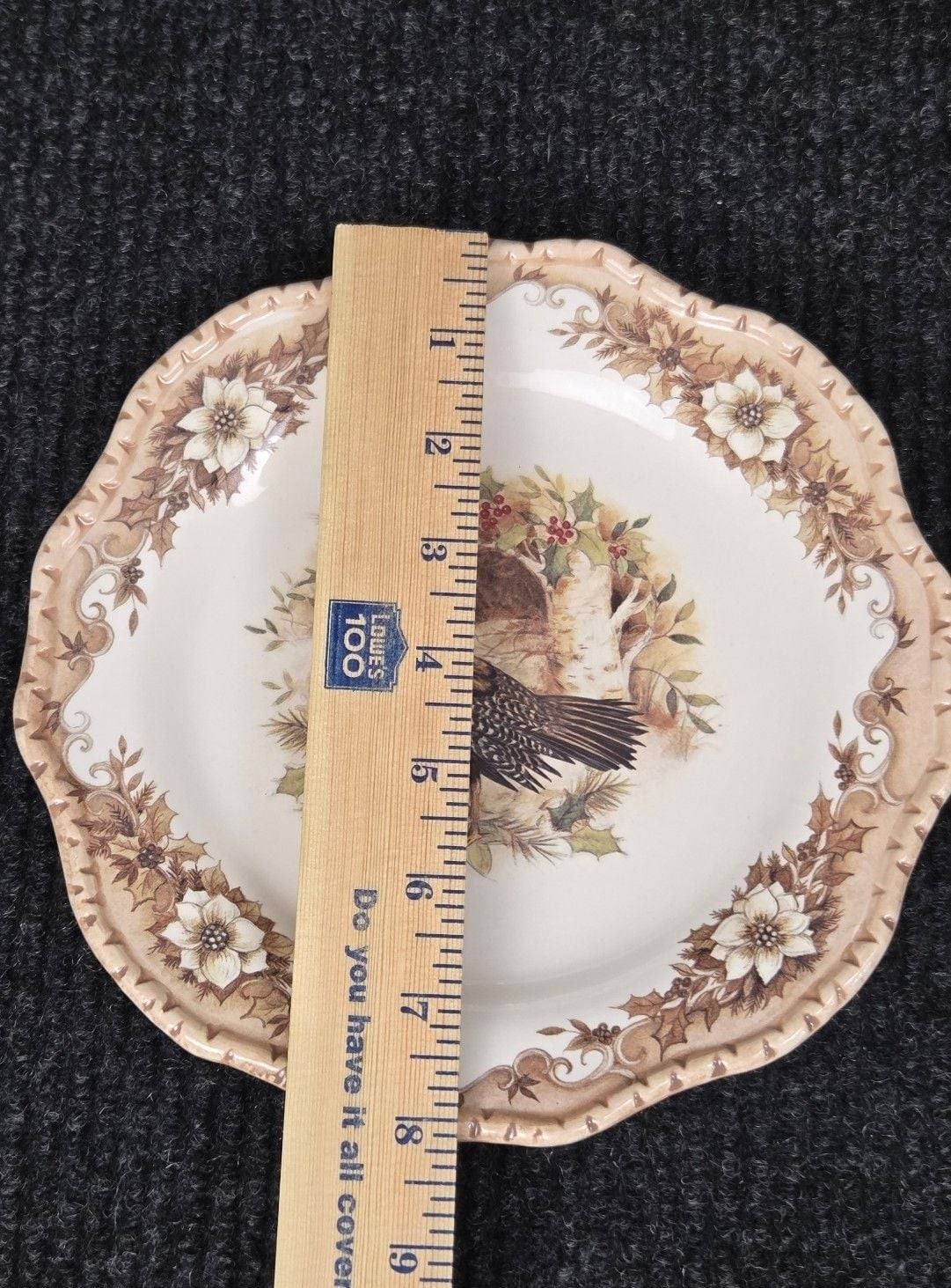Cracker Barrel Woodland Turkey Salad Plate Size 8.5 Susan Winget 5