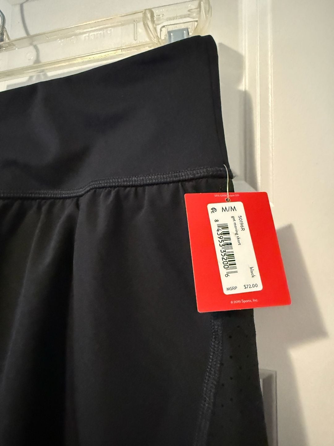 NWT Spanx Get Moving Black Skort Size Medium (M) 7