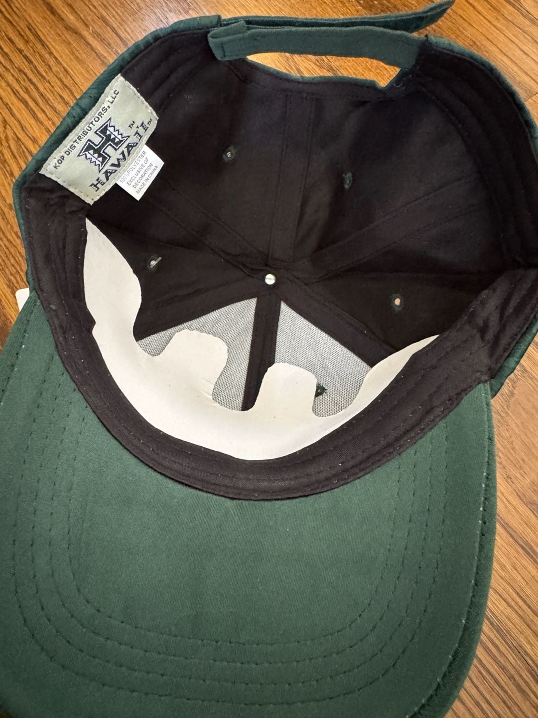 University Of Hawaii Rainbow Warriors Green Leaf Strapback Hat Cap New 4