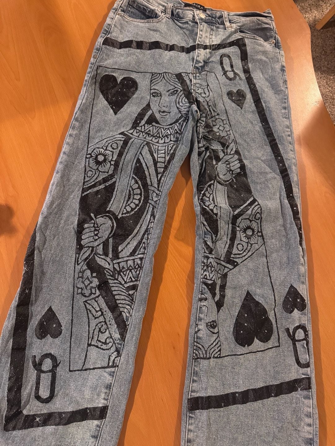 AKIRA Women’s Jeans Wide Leg Denim Trendy Statement Style 29 Waist 28 Inseam 11