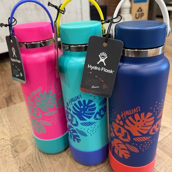 Hydro Flask Hawaii Limited Edition 40 Oz Wide Mouth Water Bottle New SET OF 3