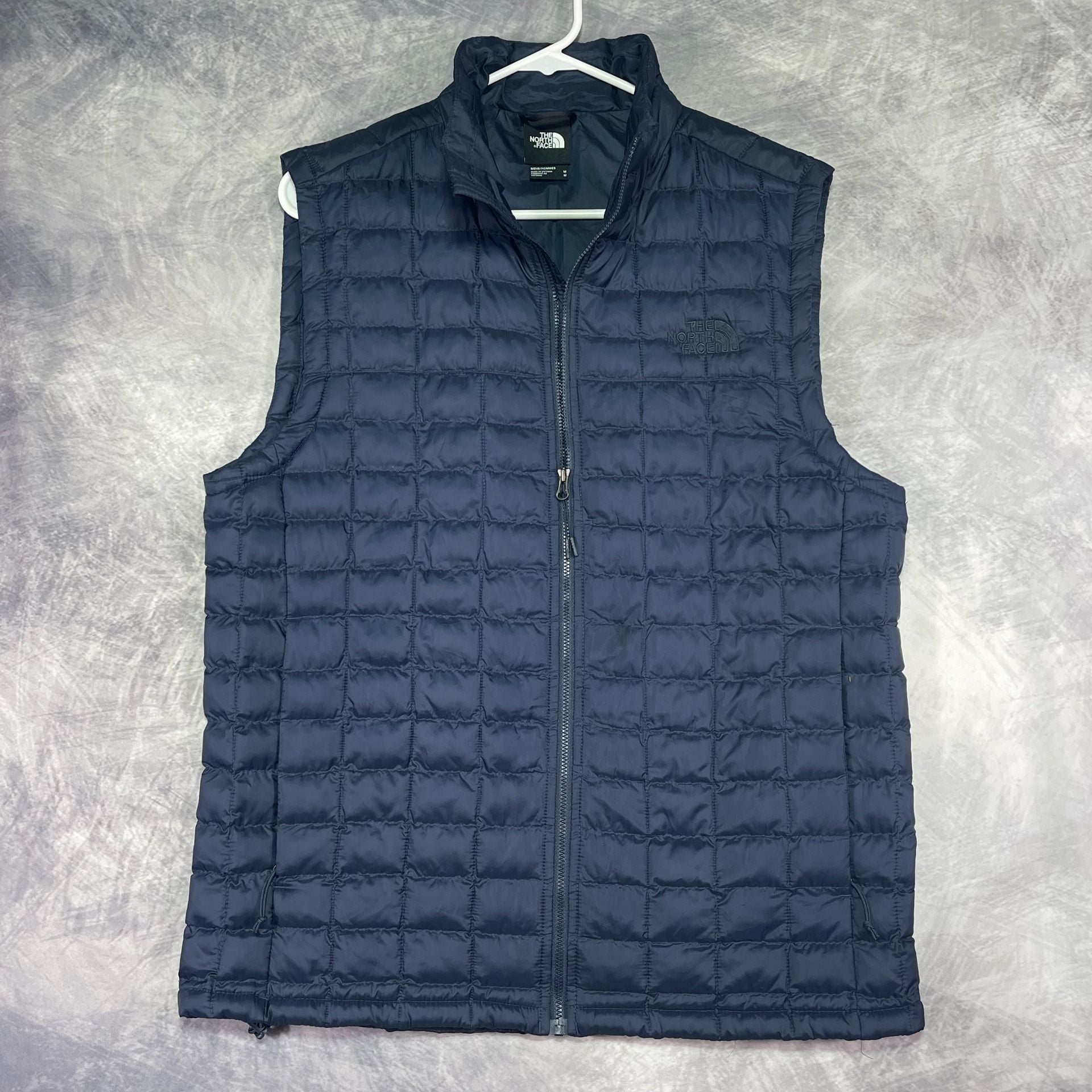 The North Face Thermoball Vest Size M Navy Quilted Insulated Jacket 3