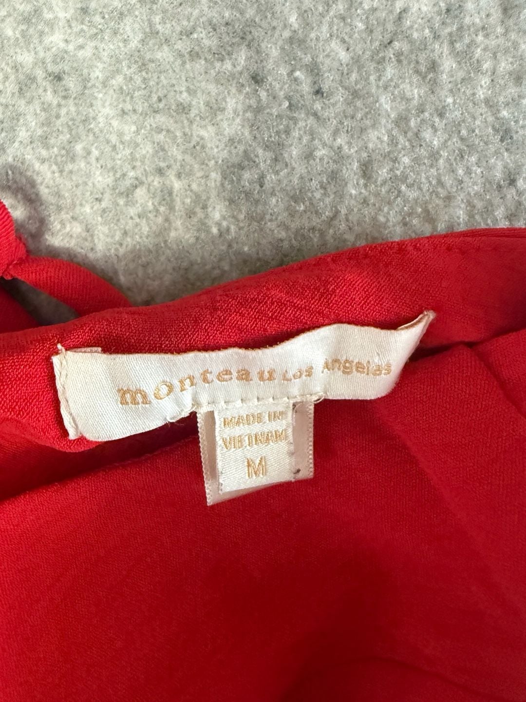 Monteau Los Angeles Red Ruffle Mini Dress Size M 4