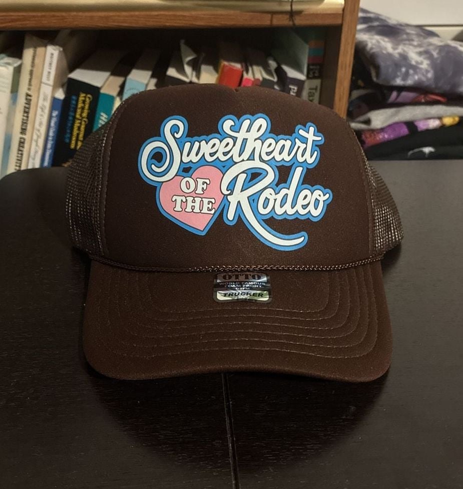 Otto Sweetheart Of The Rodeo Trucker Hat Brown Foam OSFM 2