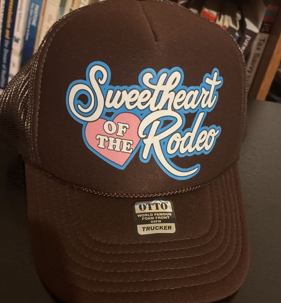 Otto Sweetheart Of The Rodeo Trucker Hat Brown Foam OSFM 7