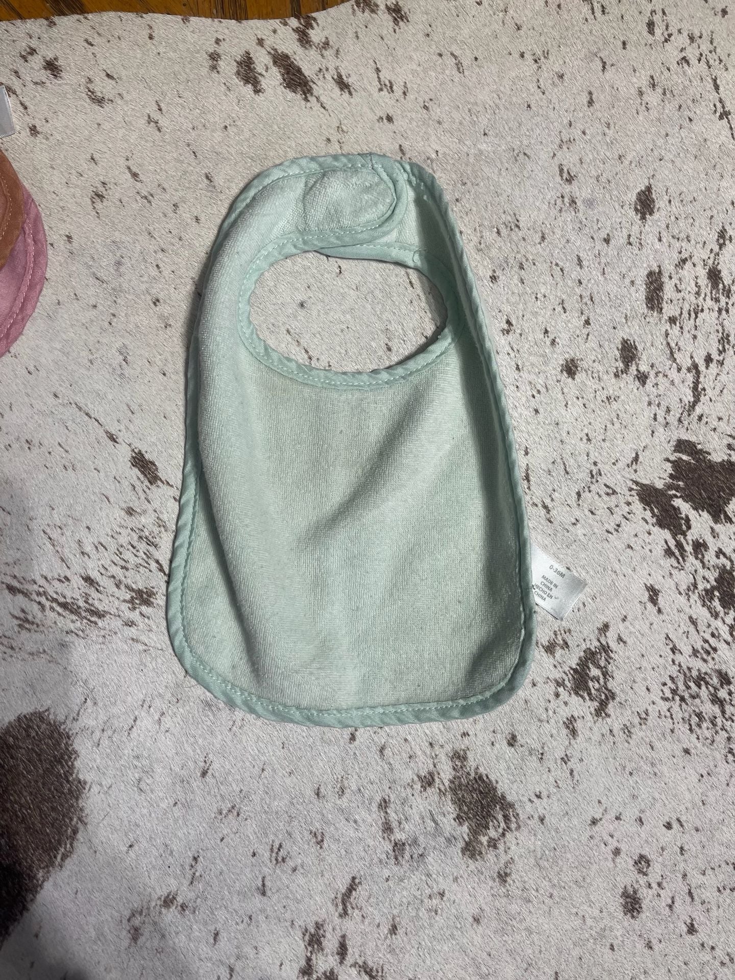 Cloud Island Baby Bib Size 0-36M Multi Terry Cloth Side Snap Set of 3 3