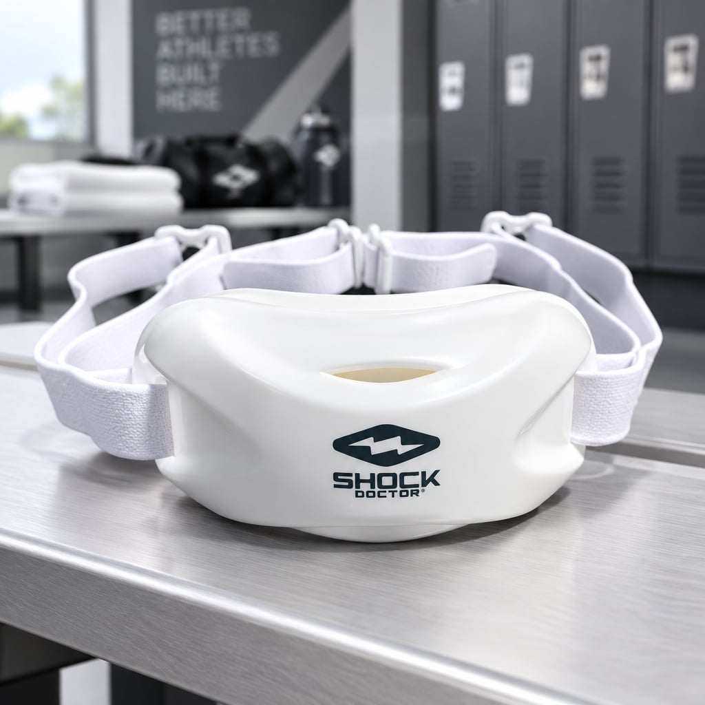 Shock Doctor Ultra Chin Strap White | New/Open Box 1
