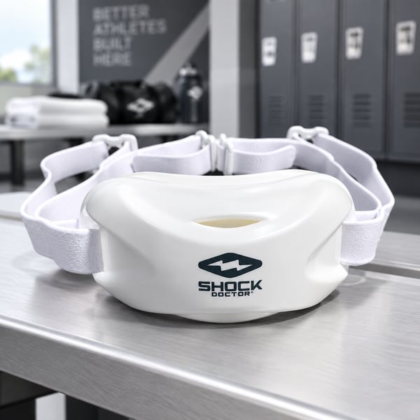 Shock Doctor Ultra Chin Strap White | New/Open Box