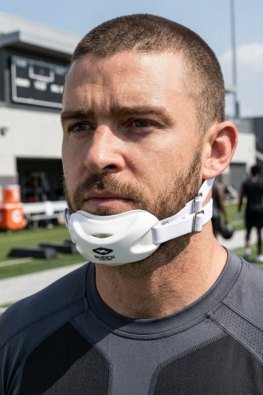 Shock Doctor Ultra Chin Strap White | New/Open Box 2