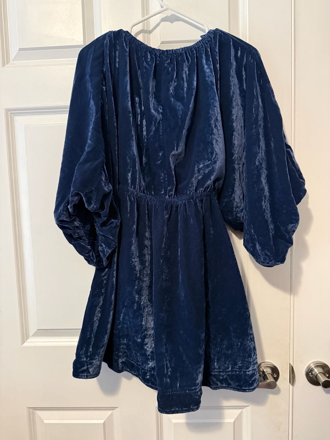 NWT Free People Portia Velvet Mini Dress Midnight Rain Size S 9