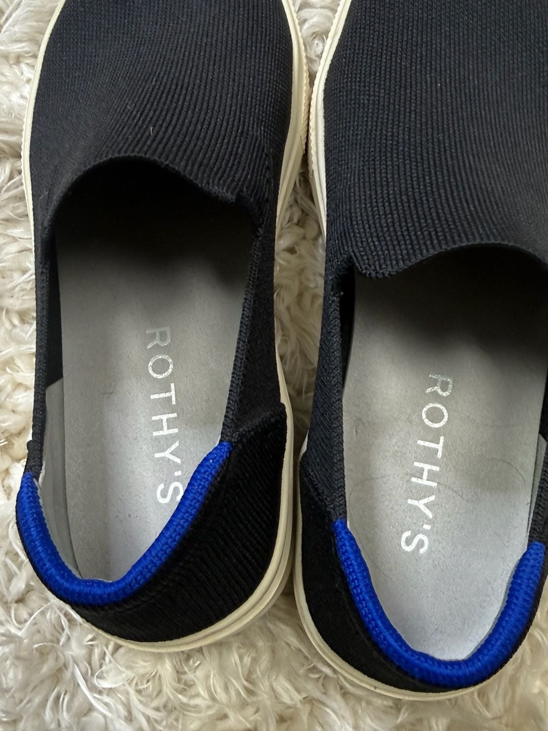 Rothy's Size W9 M7.5 Black Slip On Sneaker 6