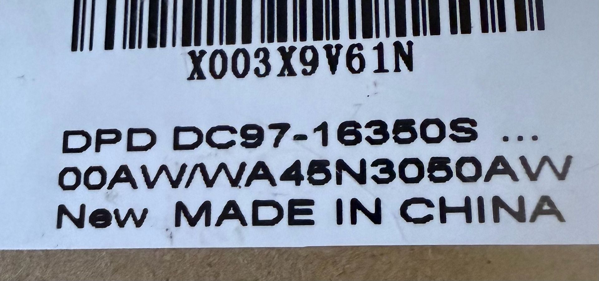 Samsung DC97-16350S Washer Suspension Rod Kit 4-Pack 4