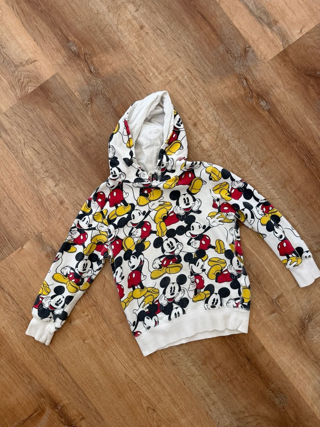 Cotton On Kids Disney Mickey Mouse Hoodie Size 7 All Over Print 1