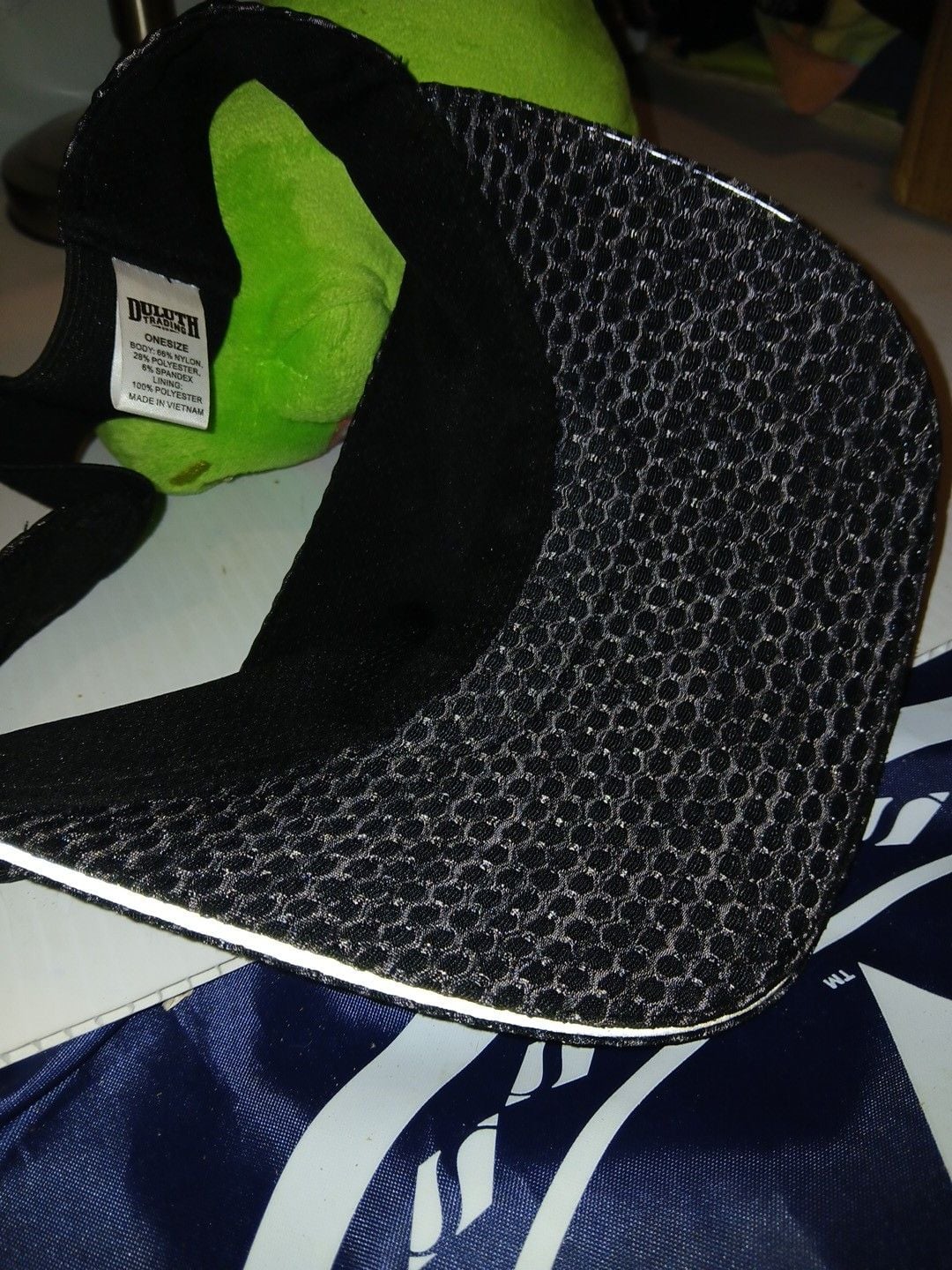 Duluth Trading Visor One Size Black Mesh Athletic Sun Hat 7