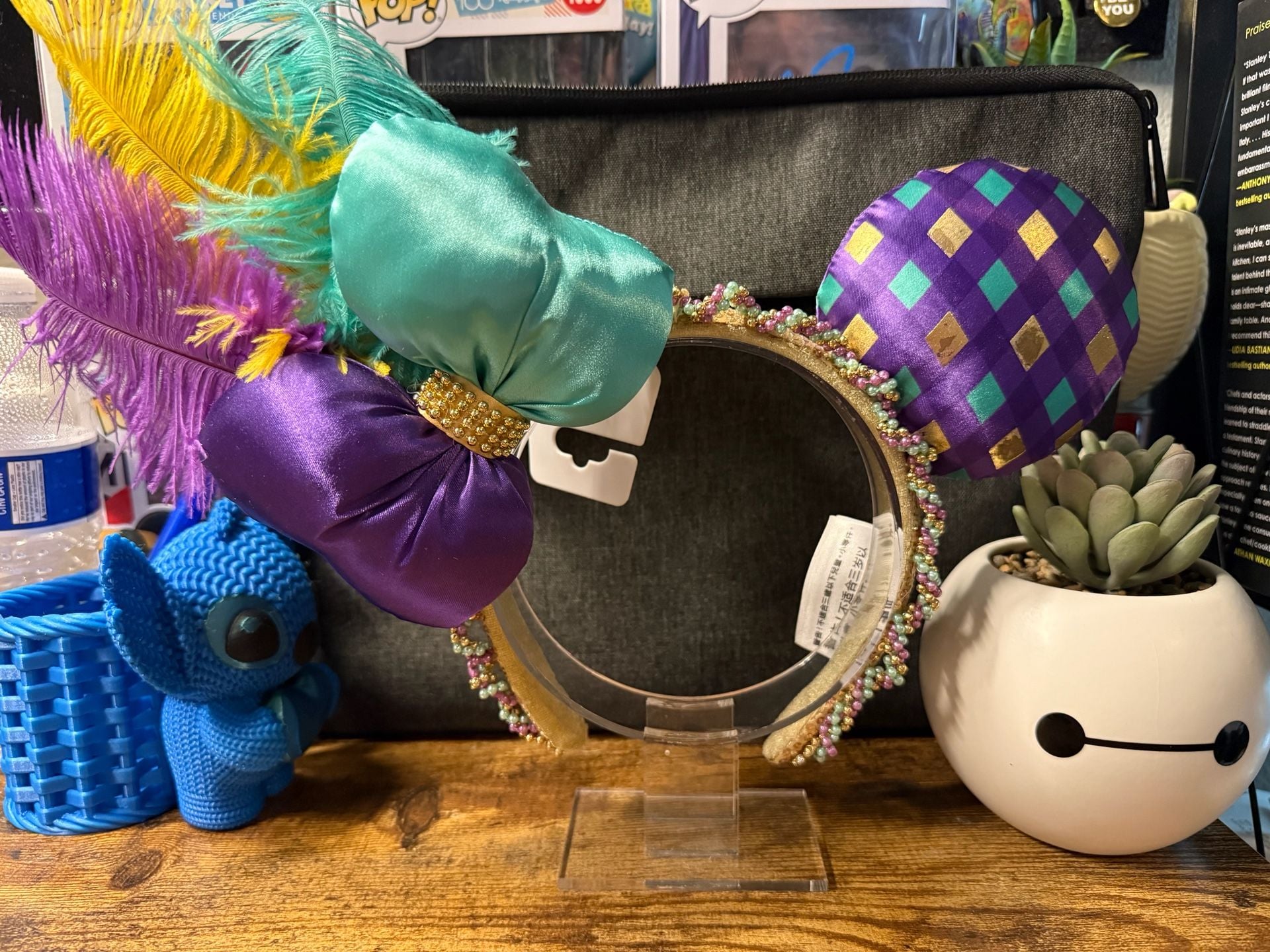 Disney Parks Mardi Gras Minnie Mouse Ears Headband 2