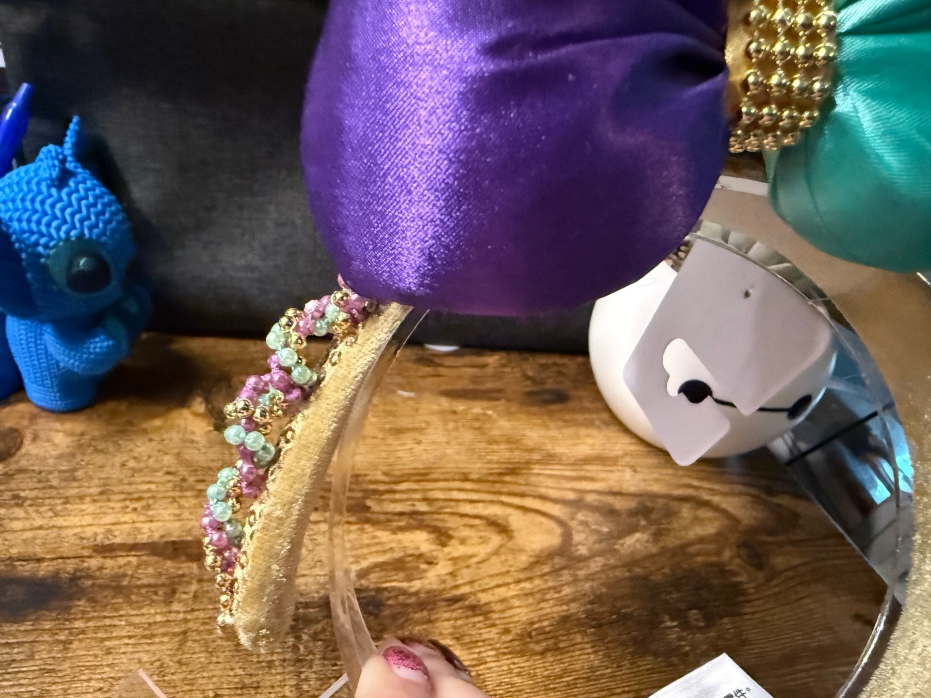 Disney Parks Mardi Gras Minnie Mouse Ears Headband 7