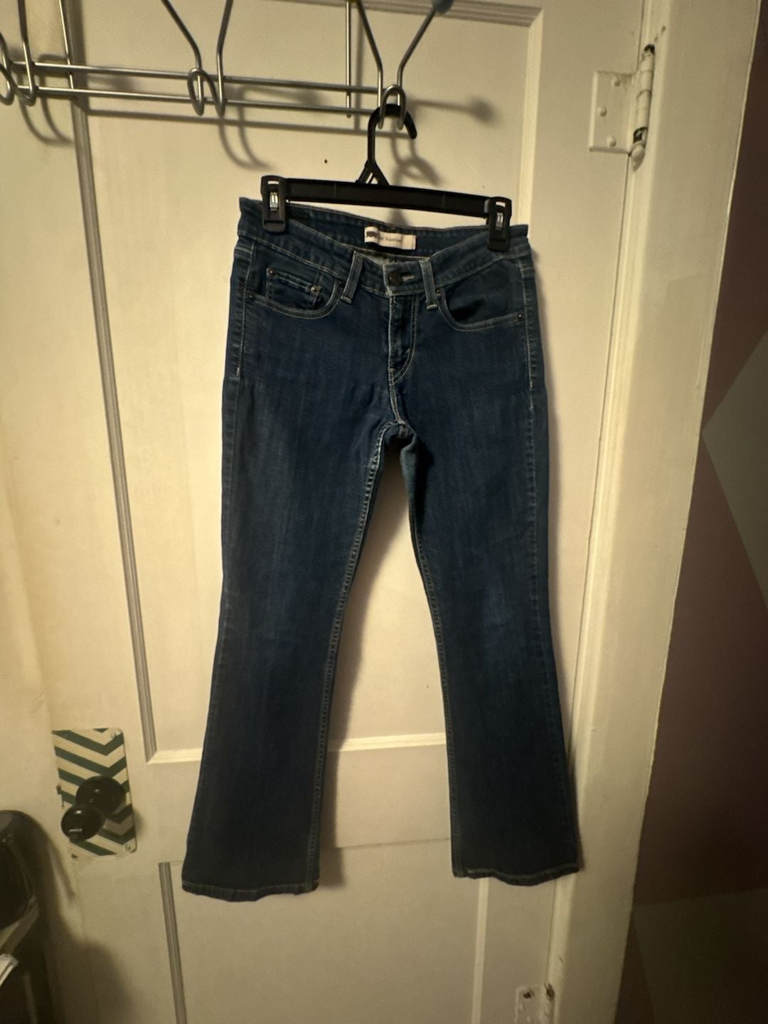 Levi's 518 Superlow Bootcut Jeans Dark Blue Wash 2