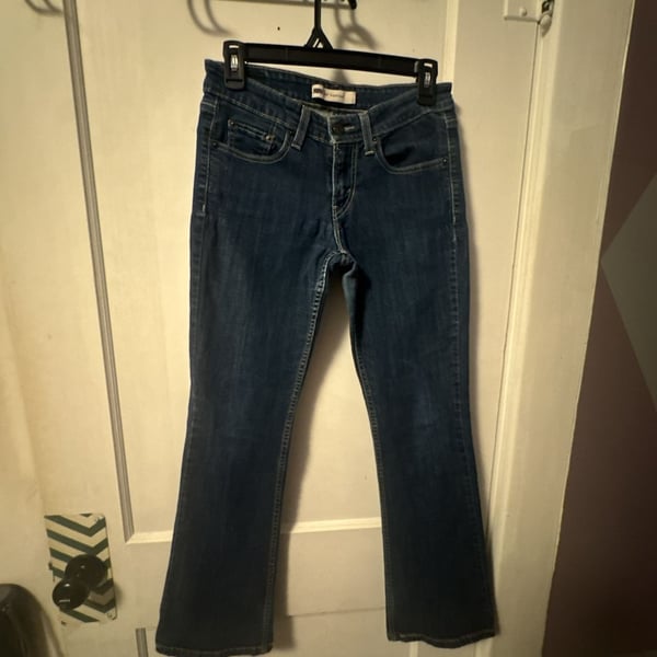 Levi's 518 Superlow Bootcut Jeans Dark Blue Wash