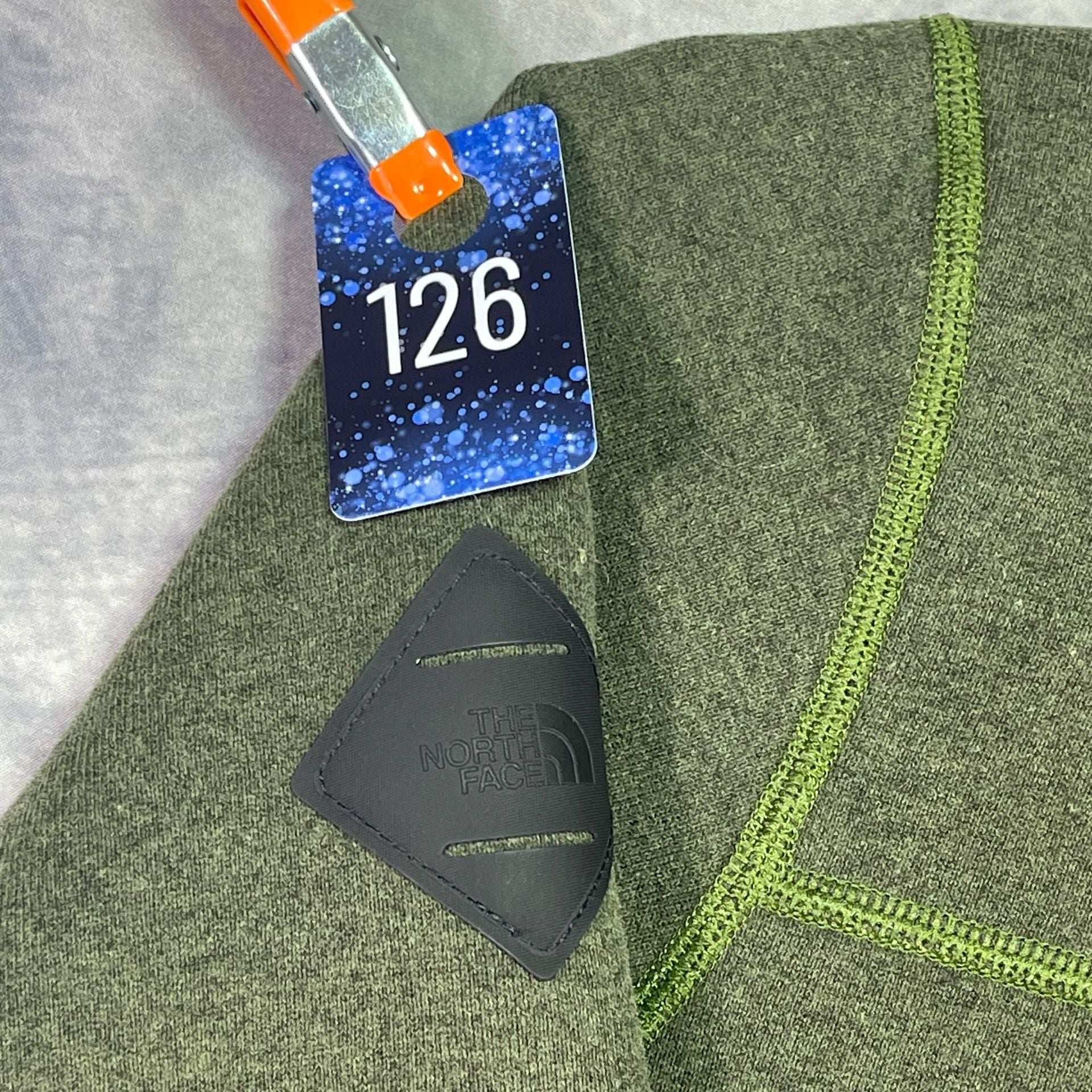 The North Face Fleece Jacket Size L Green Snap Zip Sherpa Lined 11