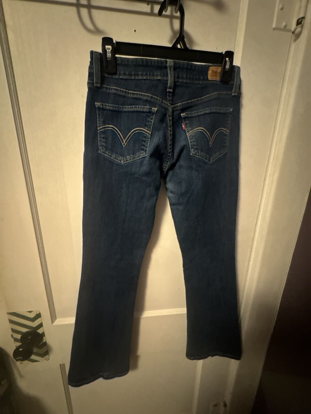 Levi's 518 Superlow Bootcut Jeans Dark Blue Wash 4