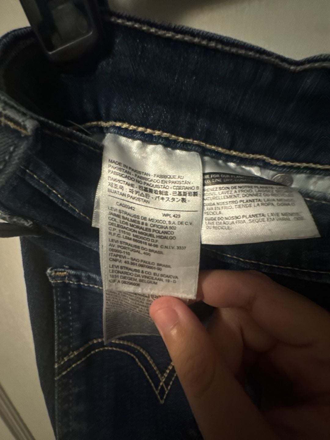 Levi's 518 Superlow Bootcut Jeans Dark Blue Wash 6