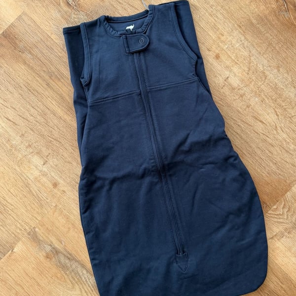 Monica + Andy Sleep Sack Size 0-3m Navy Blue Organic Cotton